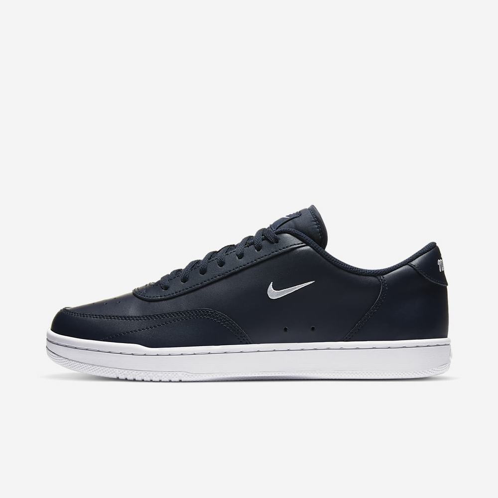 Sneakers Nike Court Vintage Bleu Marine 0853-697 Obsidian/White Homme | VCO-54640146